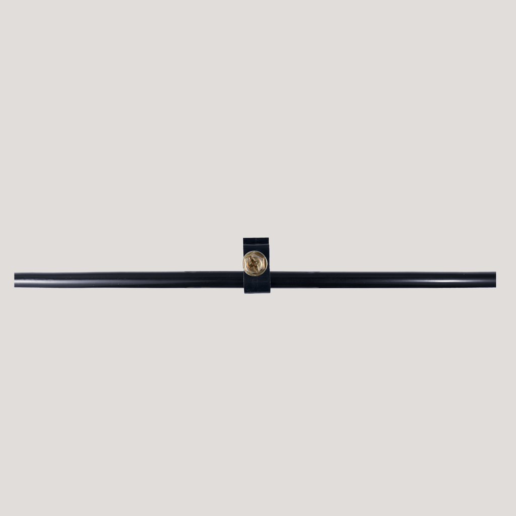 1/4" Tube Clamp Black with Screw  - 50 Packs