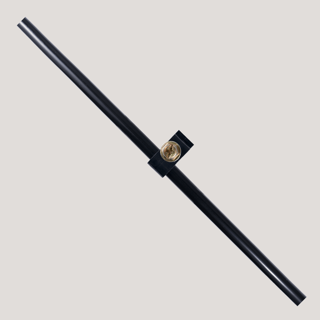 1/4" Tube Clamp Black with Screw  - 50 Packs